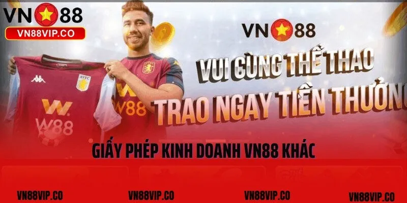 Giấy phép kinh doanh VN88 khác